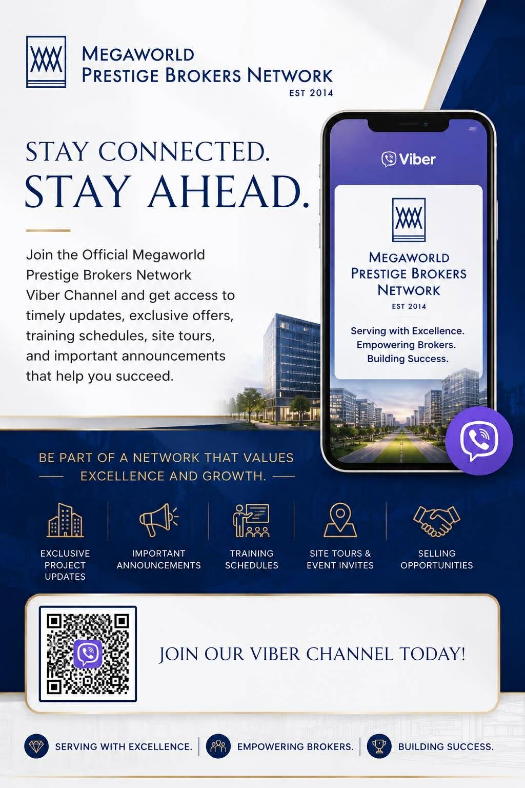 Official Megaworld Prestige Brokers Network Viber channel invitation