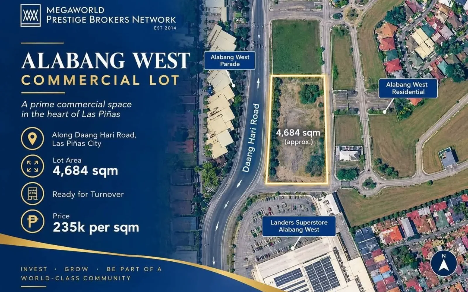Alabang West Commercial Lot for sale! A Gem of a property — Megaworld Prestige Brokers Network update